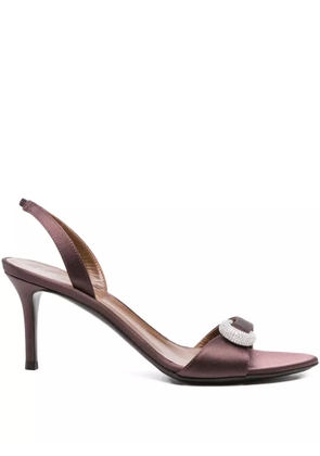 Giuseppe Zanotti slingback crystal-embellished sandals - Brown