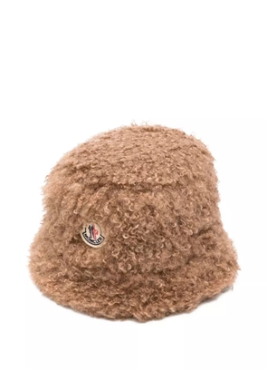Moncler Teddy bucket hat - Brown