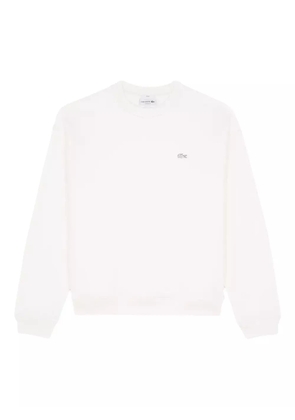 Lacoste embroidered-logo sweatshirt - White