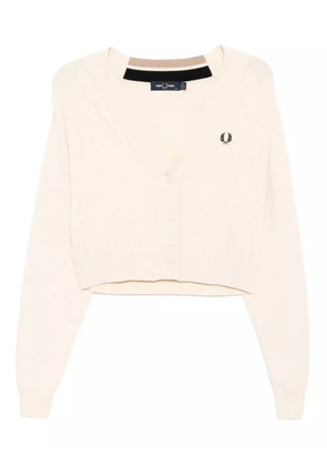 Fred Perry cable-knit cardigan - Neutrals