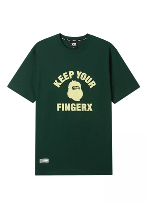FINGERCROXX graphic-print T-shirt - Green