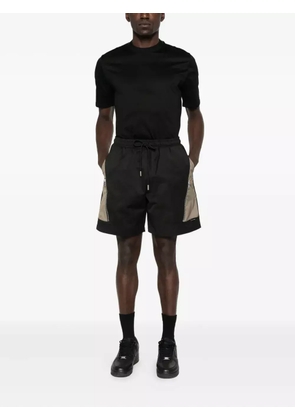 YES LONDON panelled zip-detail shorts - Black