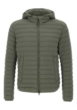 Colmar hooded horizontal-quilted down jacket - Green