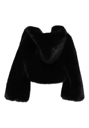 Giuseppe Di Morabito hooded faux-fur jacket - Black