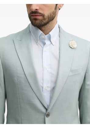 Joop! stretch wool flower lapel blazer - Blue