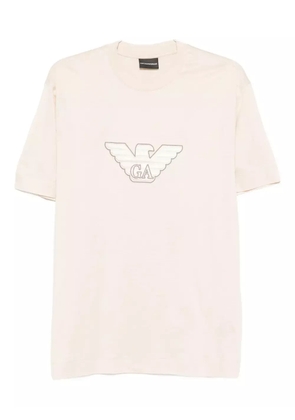 Emporio Armani logo-detail T-shirt - Neutrals