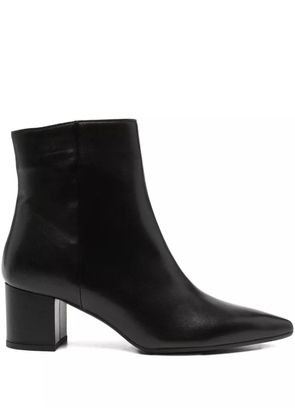 Thea Mika 50mm pointed-toe block-heel boots - Black