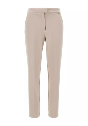kaos elasticated-waist french-pocket trousers - Neutrals