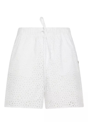 Sun68 eyelet-detail drawstring shorts - White