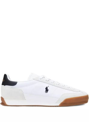 Polo Ralph Lauren suede-leather low-top sneakers - White