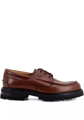 Church's lace-up leather boat shoes - Brown