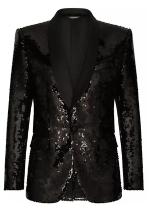 Dolce & Gabbana sequin-embellished suit - Black