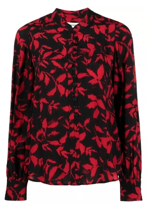 Zadig&Voltaire Twina leaf-print long-sleeve shirt - Black