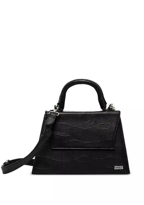 Gestuz crocodile-embossed tote bag - Black