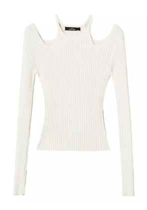 TWINSET cut-out ribbed sweater - Neutrals