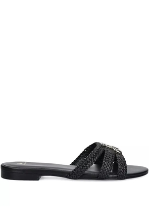 Patrizia Pepe braided slides - Black
