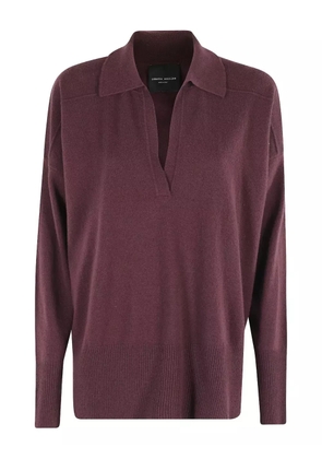 Roberto Collina polo-neck knit top - Red