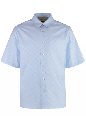 Gucci GG Supreme cotton shirt - Blue