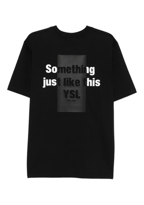 YES LONDON crew-neck short-sleeve T-shirt - Black