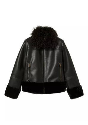 TWINSET faux-leather coat - Black