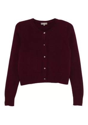 N.Peal chunky-crop cardigan - Red