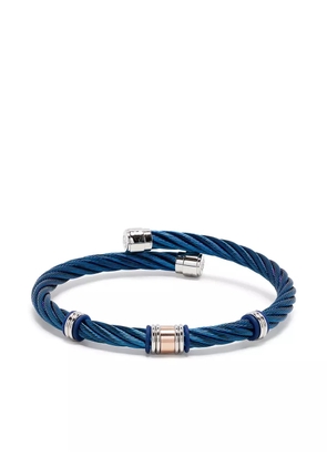 Charriol Celtic cable torque bangle - Blue