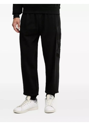 Ea7 Emporio Armani embossed-logo track pants - Black