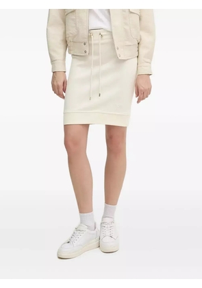 Joop! drawstring-waistband mini skirt - White