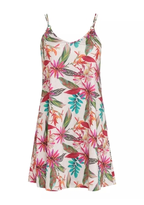Lygia & Nanny Sardenha floral-print mini dress - White