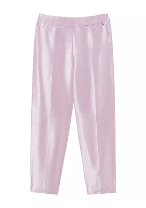 TWINSET pressed-crease zip-fastening trousers - Pink