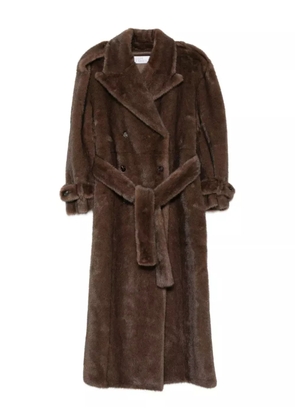 Giuseppe Di Morabito belted double-breasted coat - Brown