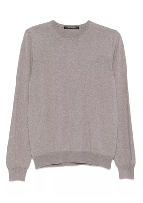 Tagliatore round-neck wool sweater - Grey