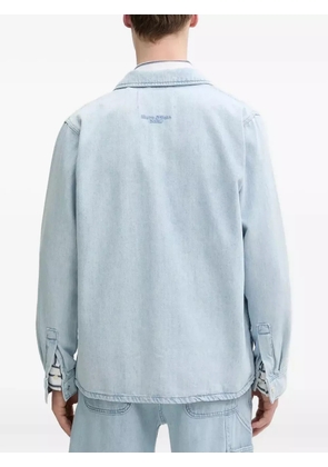 Marc O'Polo embroidered-logo denim shirt - Blue