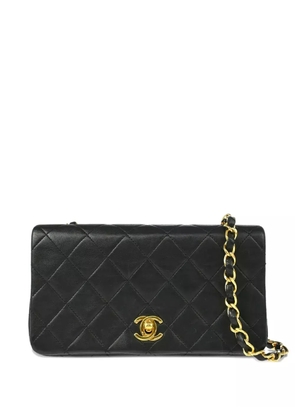 CHANEL Pre-Owned 1990 quilted lambskin chain shoulder bag - Black
