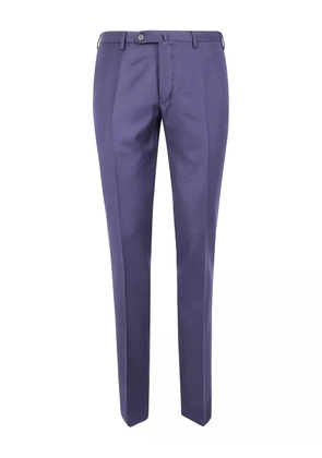 Incotex flat-front cotton trousers - Blue