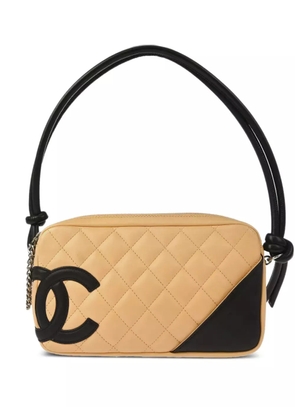 CHANEL Pre-Owned 2005 Cambon Ligne quilted knot handbag - Neutrals