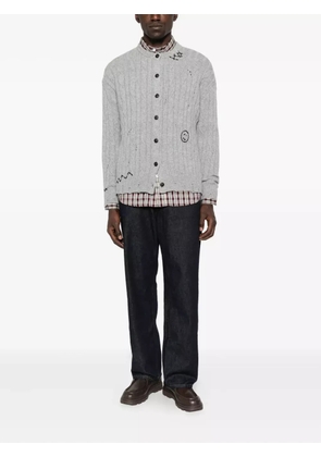 Joshua Sanders cable-knit cardigan - Grey