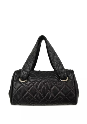 CHANEL Pre-Owned 2007 quilted leather handbag - Black