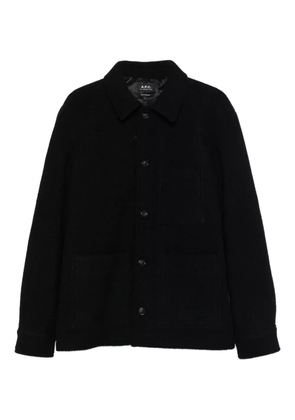 A.P.C. patch-pocket button-front shirt - Black