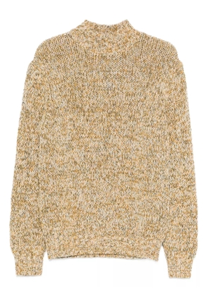 Tagliatore high-neck speckled-wool sweater - Yellow
