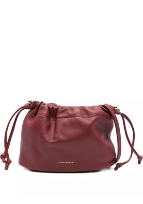 Strathberry Charlotte Drawstring calf-leather cross body bag - Red