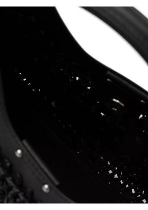 GIANNI CHIARINI woven-panel cross body bag - Black