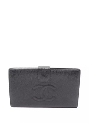 CHANEL Pre-Owned 1986-1988 caviar leather bi-fold wallet - Black