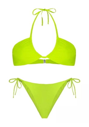 MC2 Saint Barth halter-neck tie-side bikini - Green
