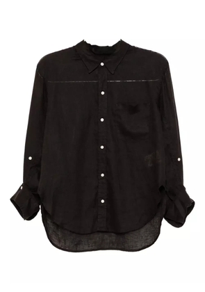 Citizens of Humanity Kayla Shrunken linen shirt - Brown