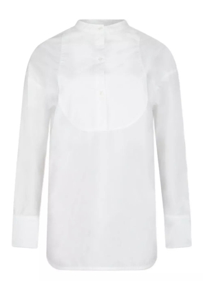 Loulou long-sleeved panelled shirt - White