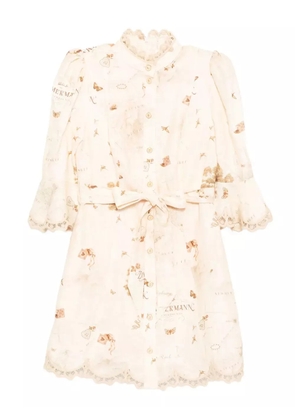 ZIMMERMANN belted mini dress - Neutrals