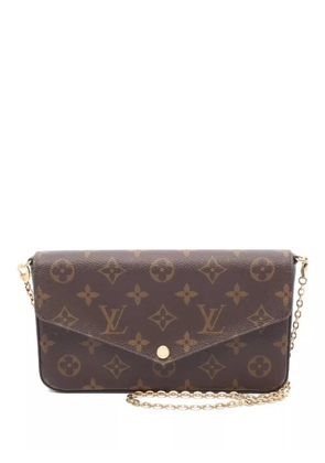 Louis Vuitton Pre-Owned 2020 Pochette Felicie wallet on chain - Brown