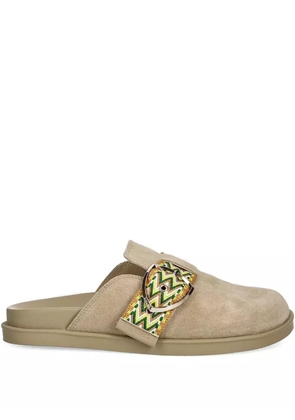 Blauer Glade04 suede flat mules - Neutrals