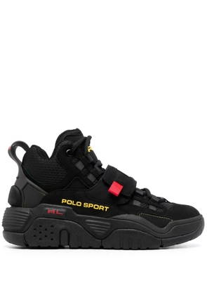 Polo Ralph Lauren panelled high-top sneakers - Black